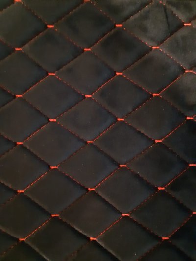 Черная стеганая ткань