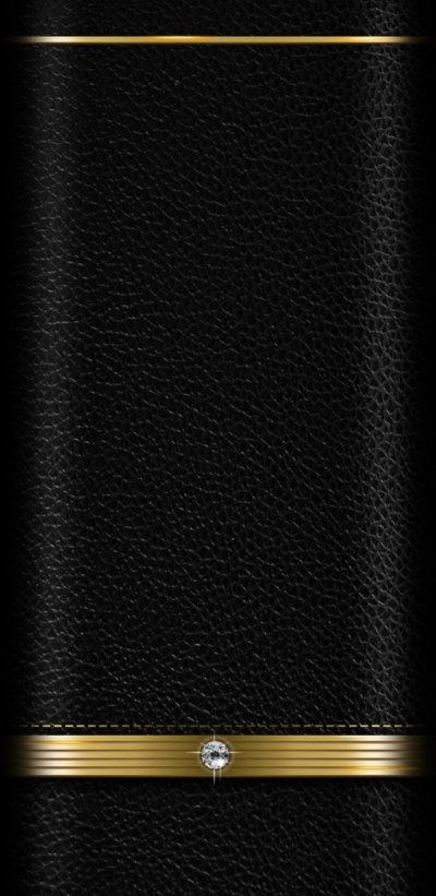 Черная кожа с золотом