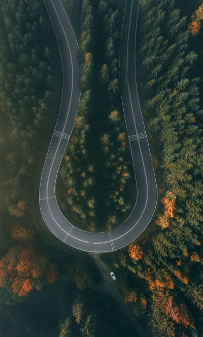 Дорога вид сверху