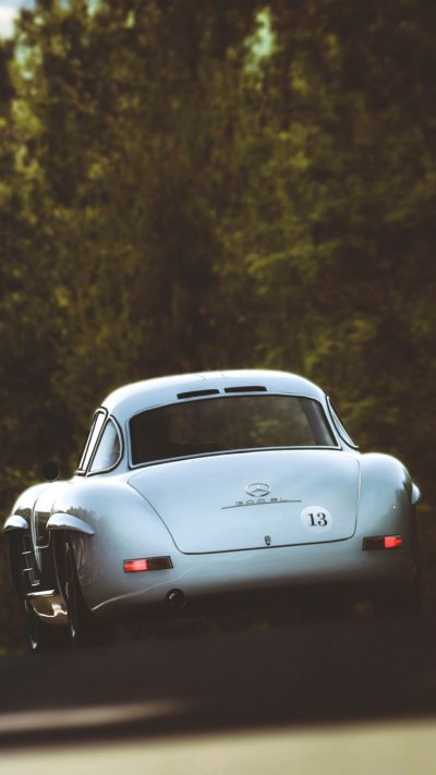 Ретро авто вид сзади