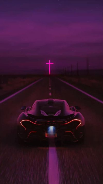 Неоновая машина