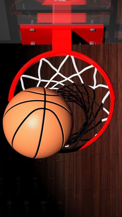 Баскетбольное кольцо сверху