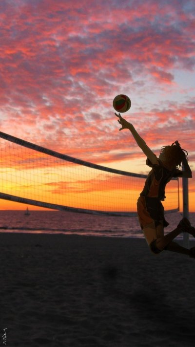 Волейбол на закате