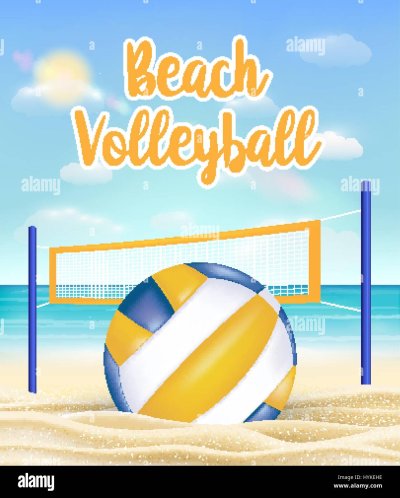 Пляжный волейбол вектор