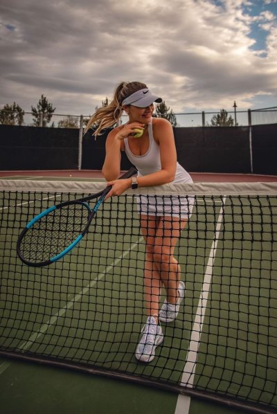 Фотосессия на теннисном корте