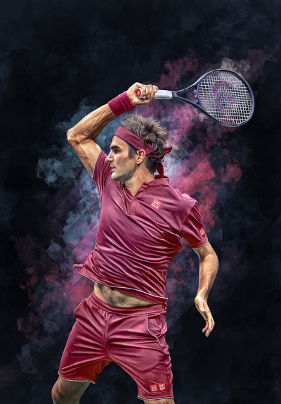 Роджер Федерер арт