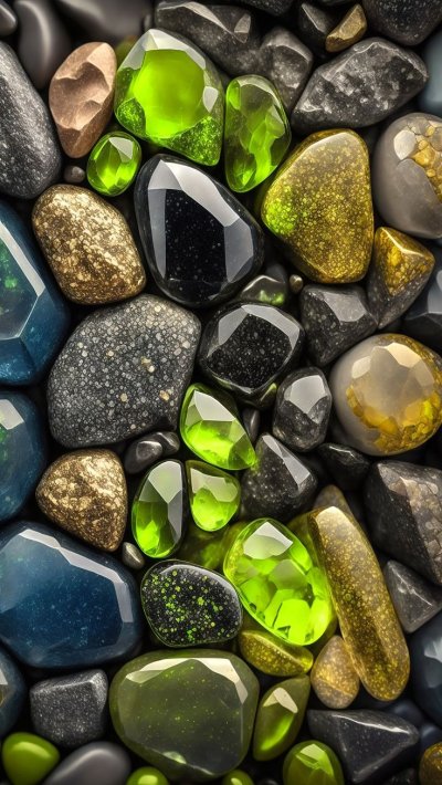 Берег в разноцветных стёклышках