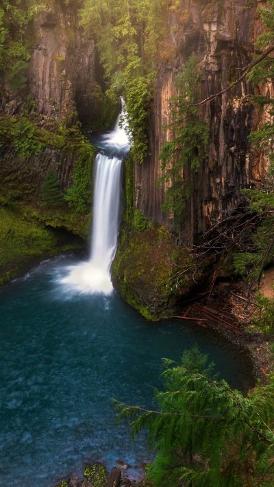 Природа водопад