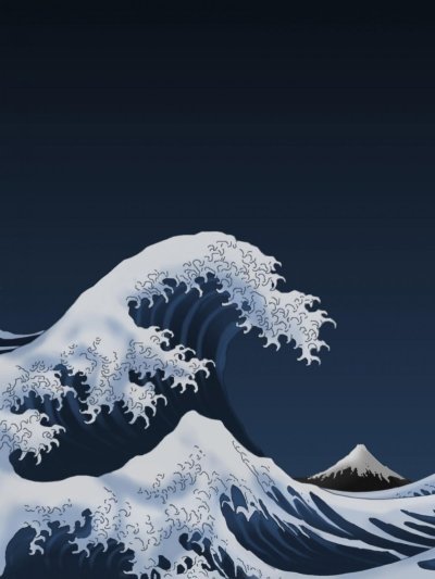 Волны в японском стиле