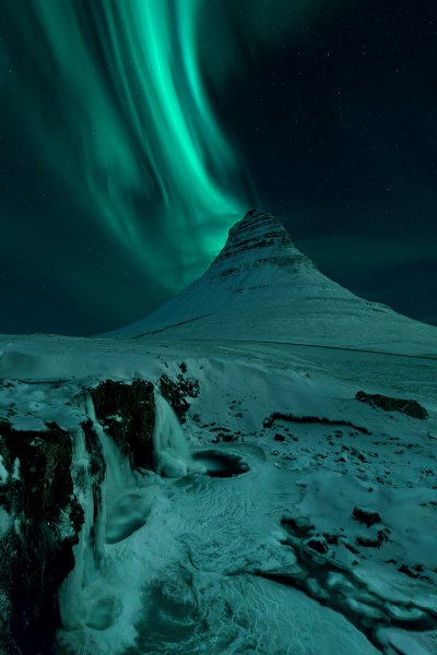 Северное сияние в Арктике