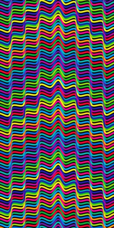 Разноцветные волнистые линии