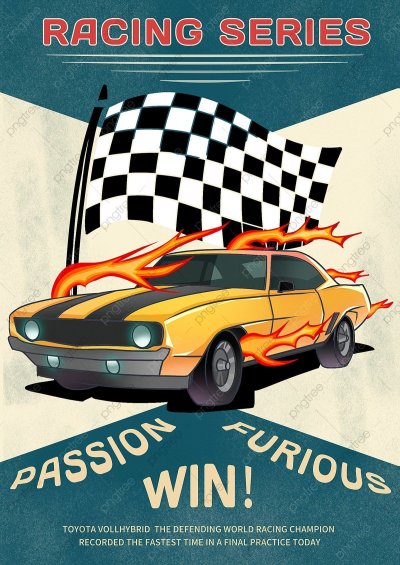 Плакат гонки