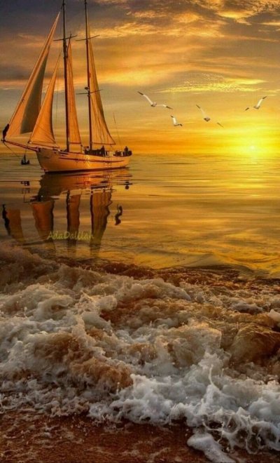 Пейзаж море