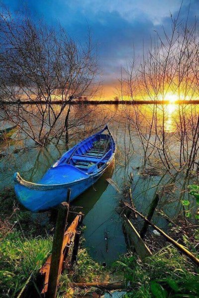 Лодка на реке