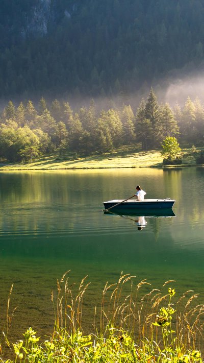 Озеро отражение