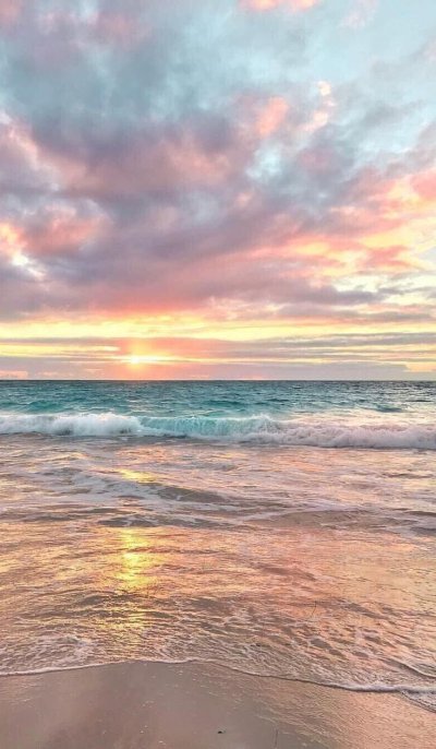 Закат на море