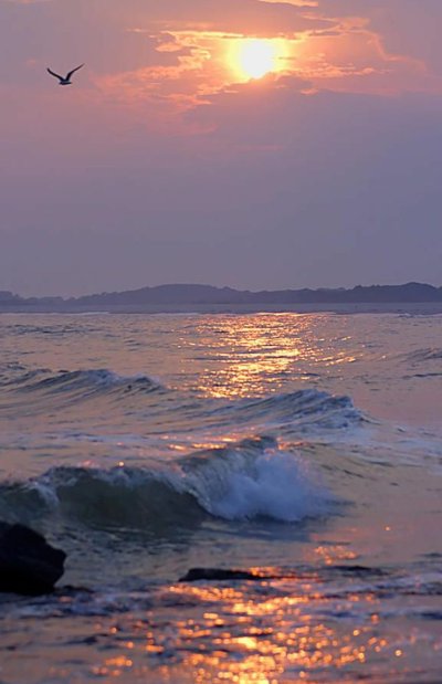 Рассвет на море