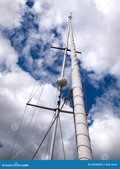 Мачта современного корабля