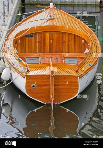 Пришвартованная лодка