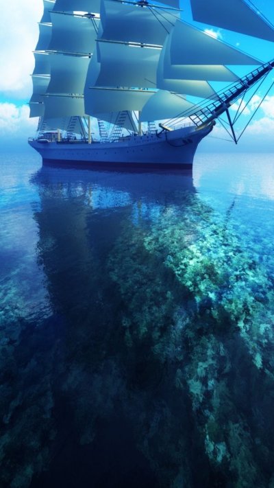 Красивый корабль