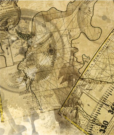 Фон Старая карта