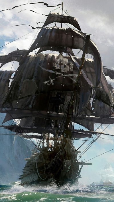 Чёрная Жемчужина корабль пираты Карибского моря