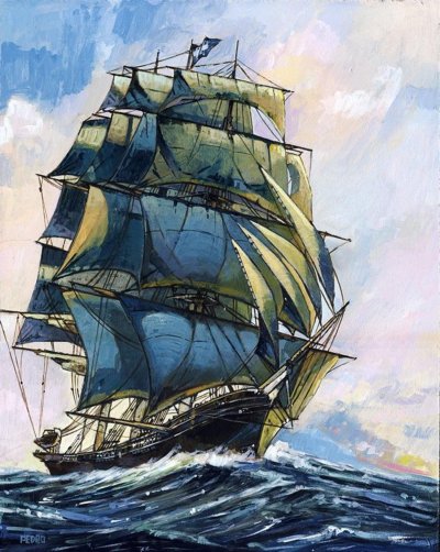 Корабль картина