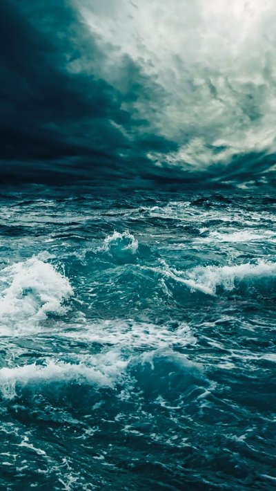 Море шторм
