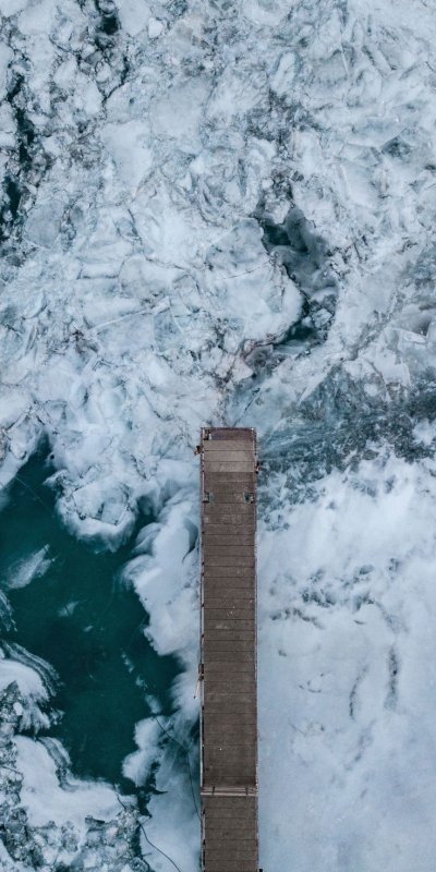 Лед вид сверху