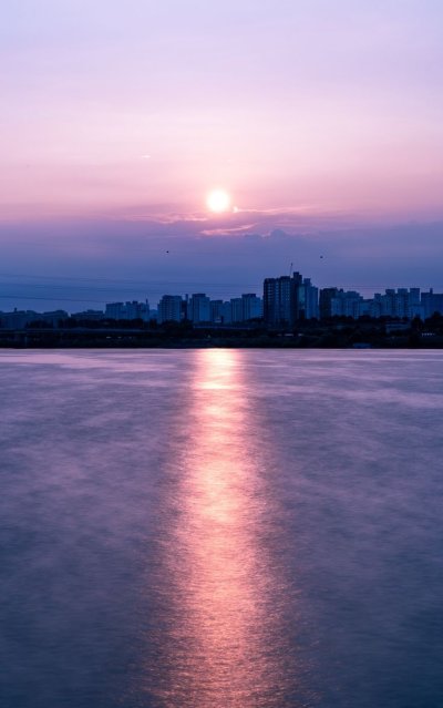 Закат в городе