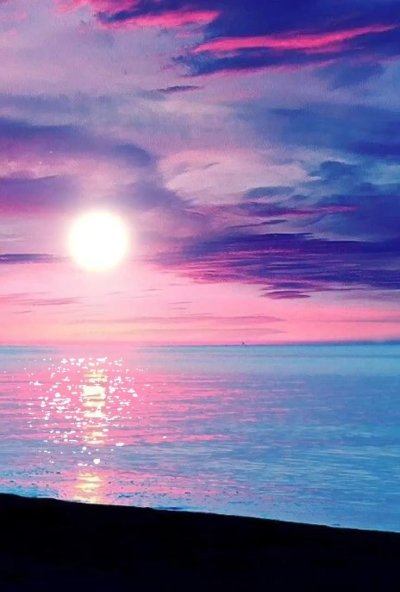 Розовый закат