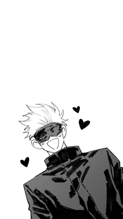 Манга Gojo на черном фоне