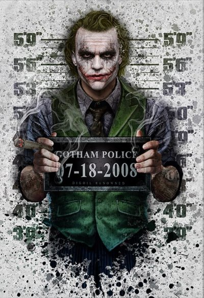 Джокер рисунок на стене