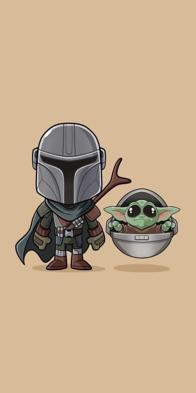 Мандалорец и малыш йода