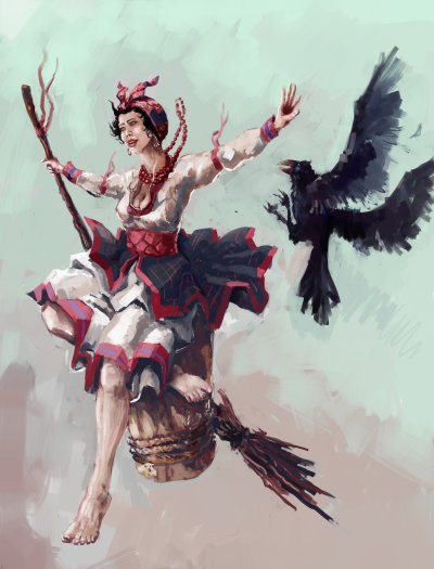 Баба Яга молодая Ягиня Славянская мифология