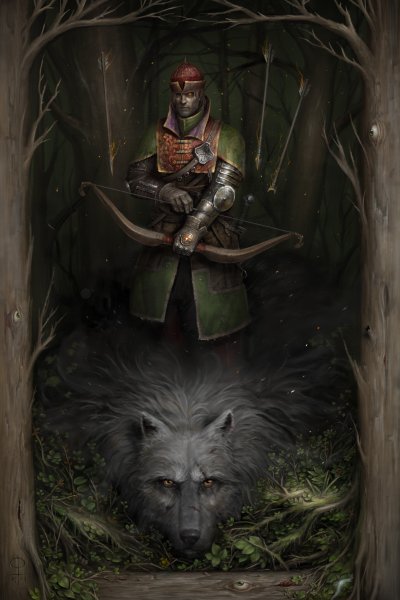 Иван Царевич и серый волк арт