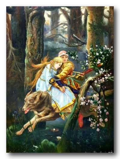 Васнецов Иван Царевич на сером волке