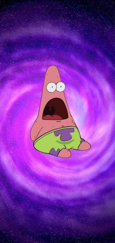 Патрик на фиолетовом фоне