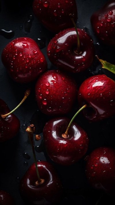 Темная вишня ягода