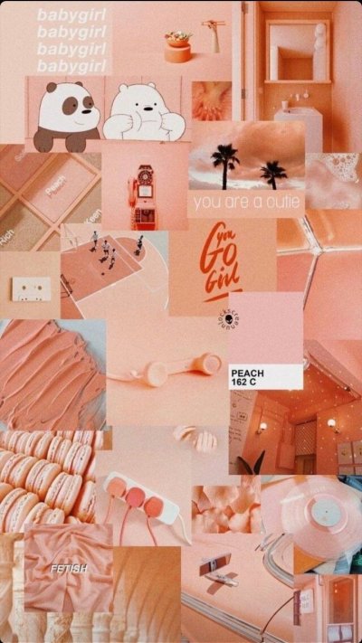 Эстетика персикового и розового цвета