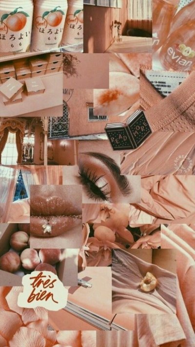 Персиковый коллаж