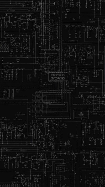 Микросхемы на черном фоне