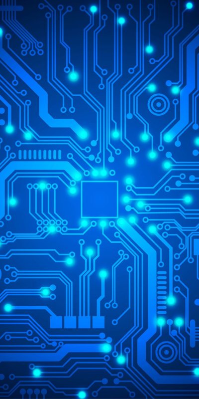 Синий фон микросхемы