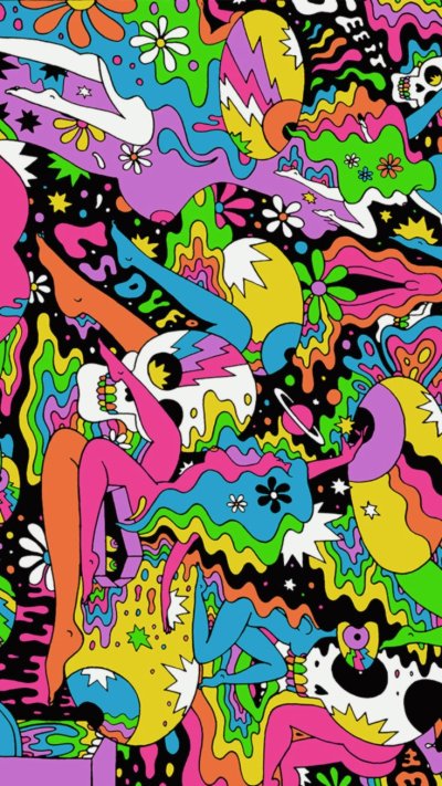 Кислотные хиппи искусство