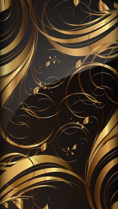 Черный с золотом