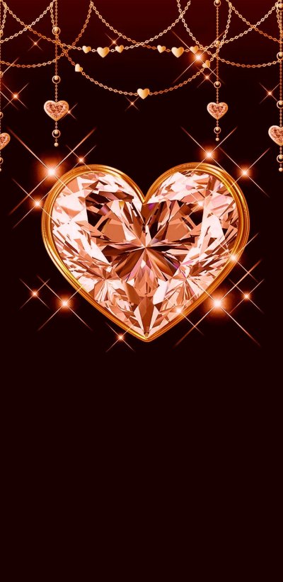 Красивые сердечки бриллиант