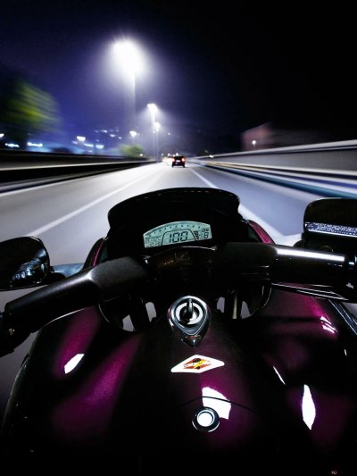 Мотоцикл на скорости