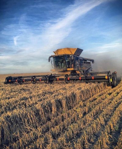 Комбайн в поле