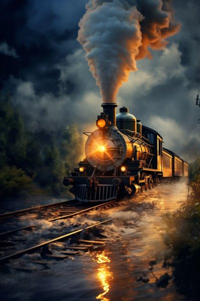 Паровоз картинка