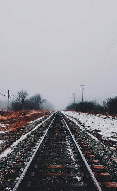 Железная дорога зимой